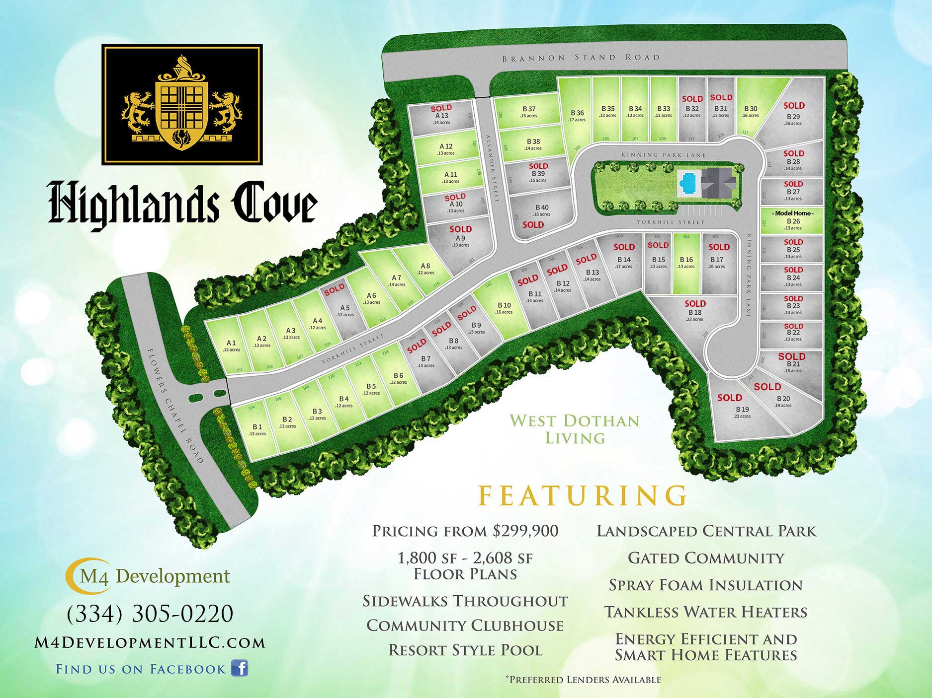 Lot Availability Highlands Cove